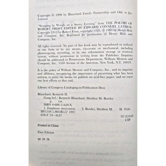 Gung Ho! by Ken Blanchard – Business Leadership & Motivation – Businesscore - Picture 2 of 5